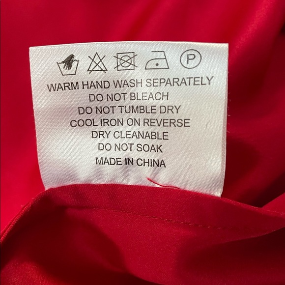 Lipsy Long Strapless Red Gown (Size 4) - Picture 14 of 16